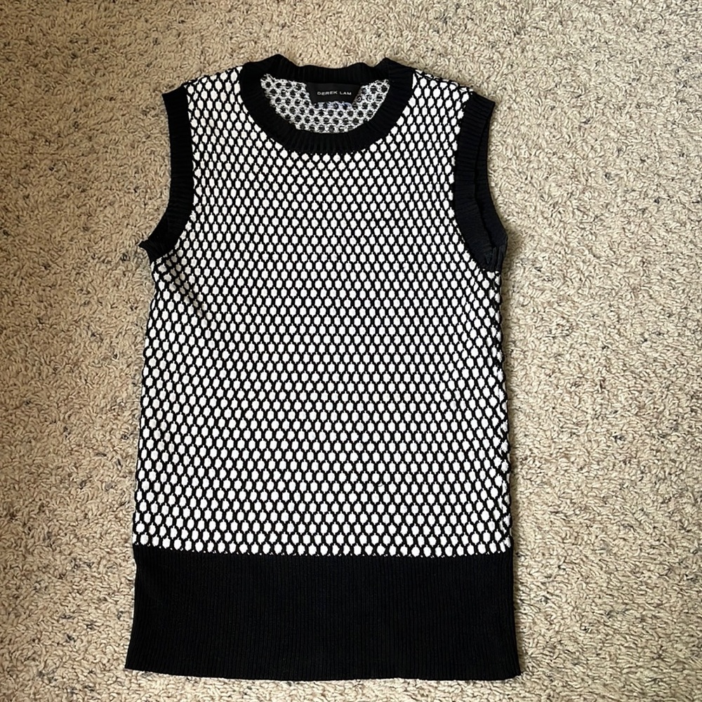 Derek Lam Collection Scuba Knit Sleeveless Top